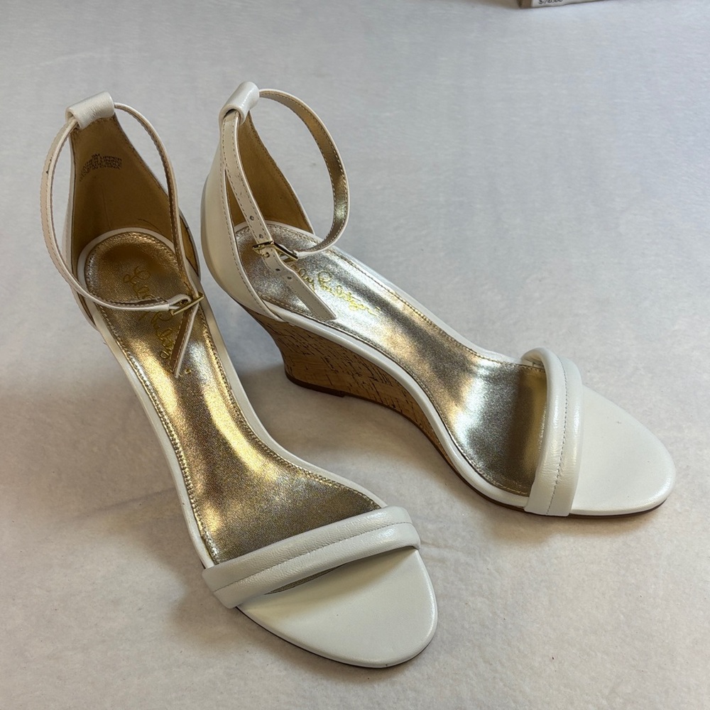 Lilly Pulitzer White Wedge Sandals